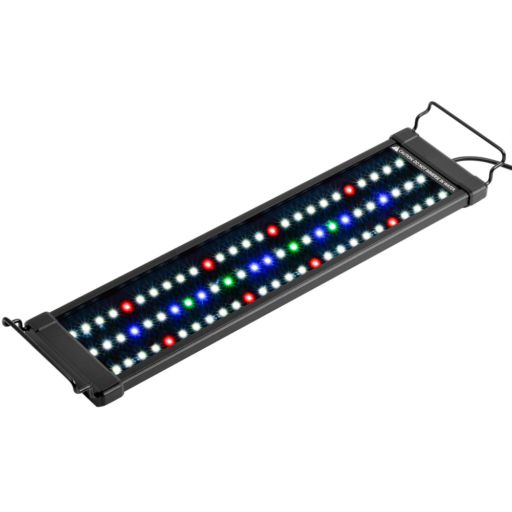 NICREW Classicled Plus light over aquarium delivering even illumination for vibrant fish and plants.