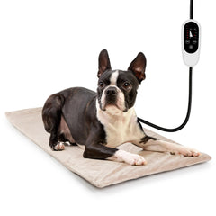 NICREW dog heating pad top view highlights cozy warmth for pets in chilly days