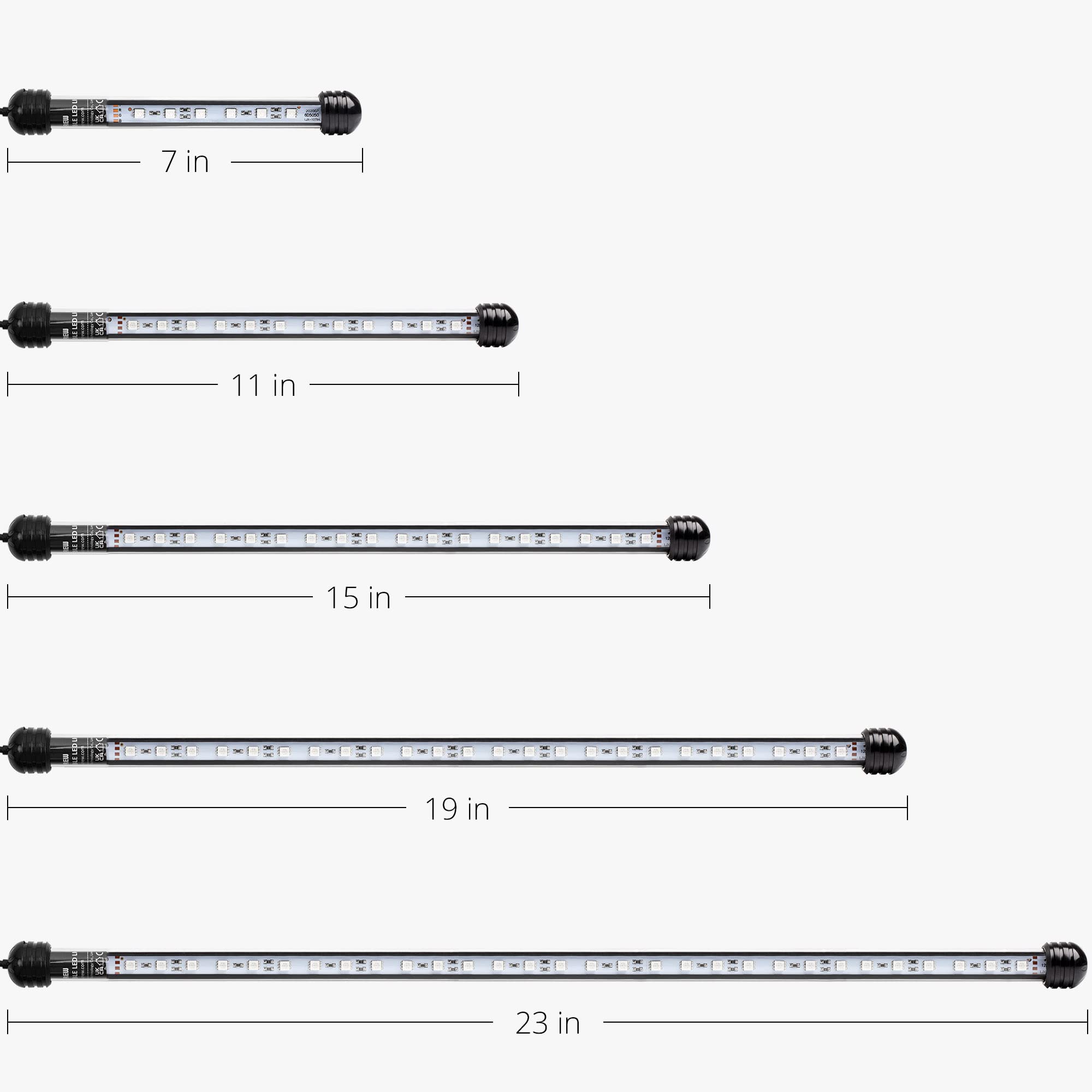 NICREW LED Aquarium Light suction-cups secure mounting with stable underwater illumination.