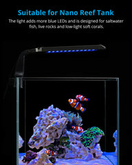 NICREW Marine clip-on light with LCD timer display for easy scheduling
