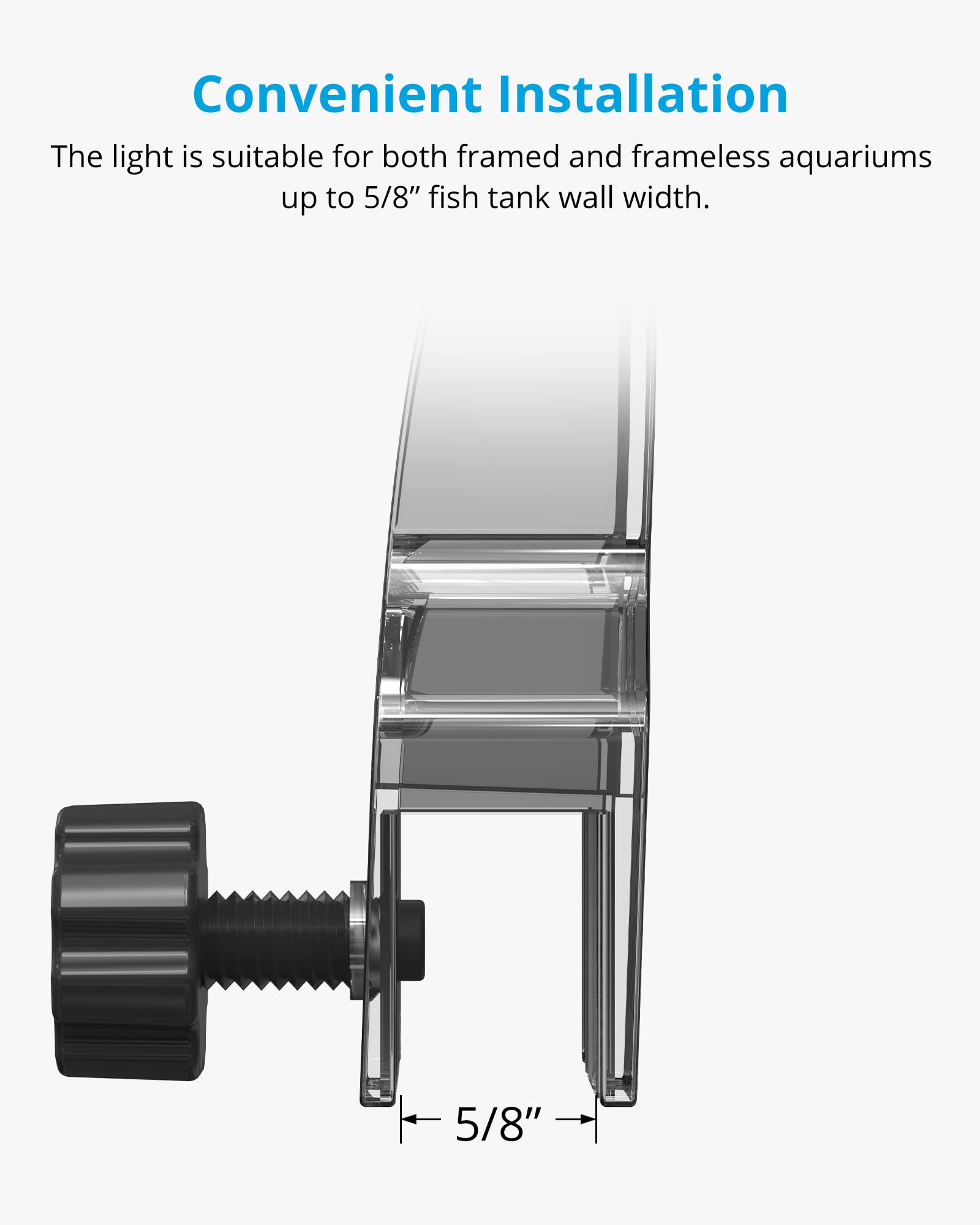 NICREW Marine clip-on light enhances live rocks and soft corals with balanced spectrum