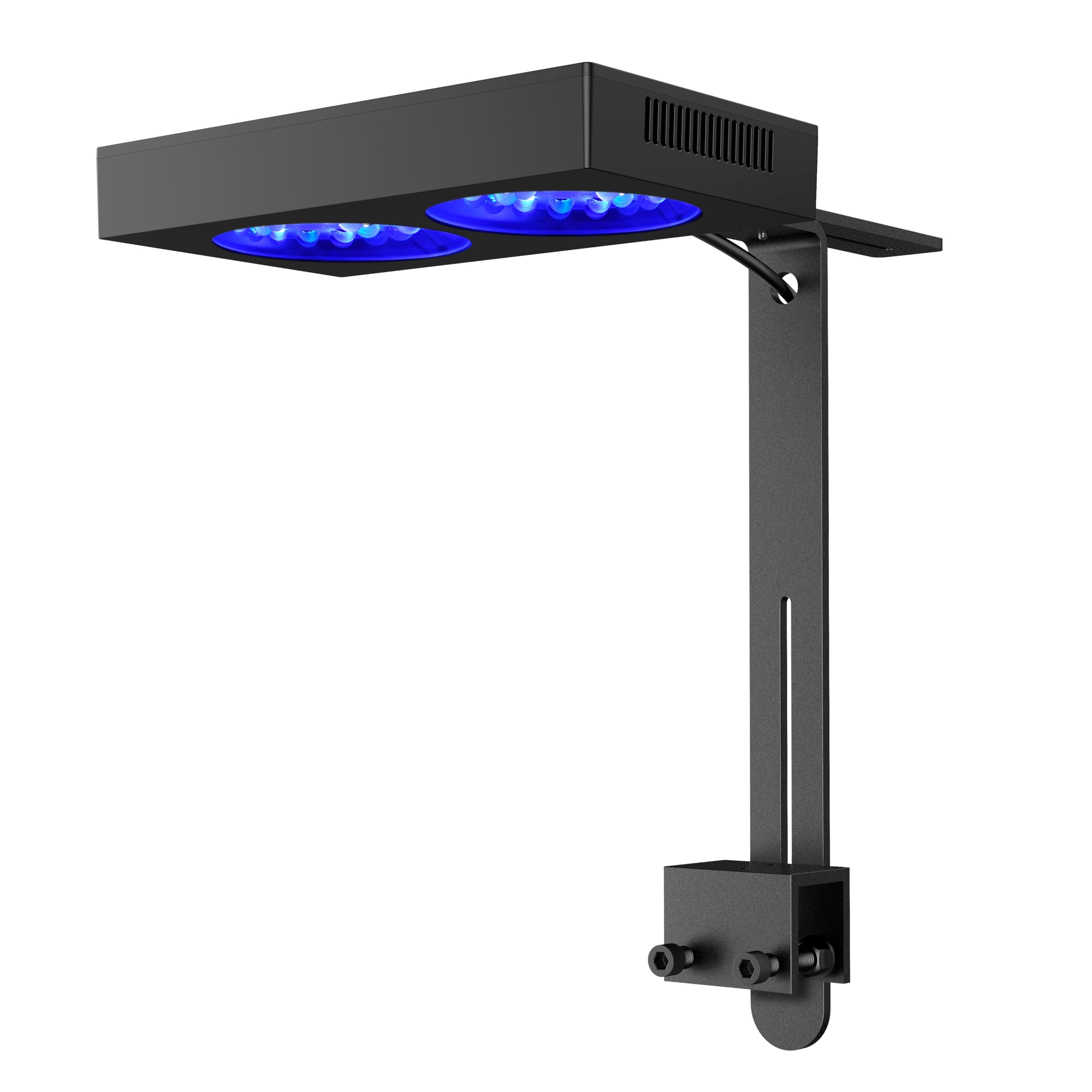 NICREW NavaReef 135W LED light front view showing compact reef-ready design for deep tanks