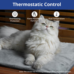 NICREW pet heating pad soft fleece cover highlights plush comfort for pets.