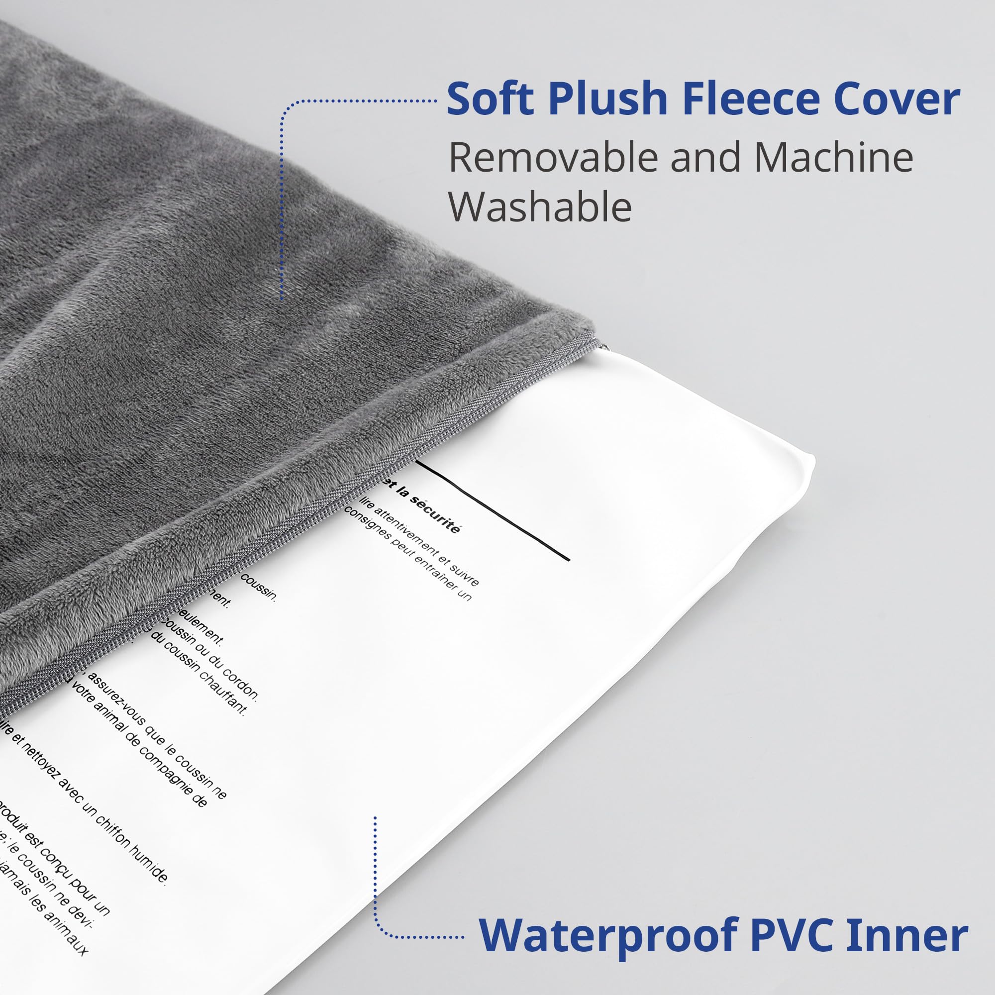 NICREW pet heating pad easy-clean removable cover supports quick maintenance.