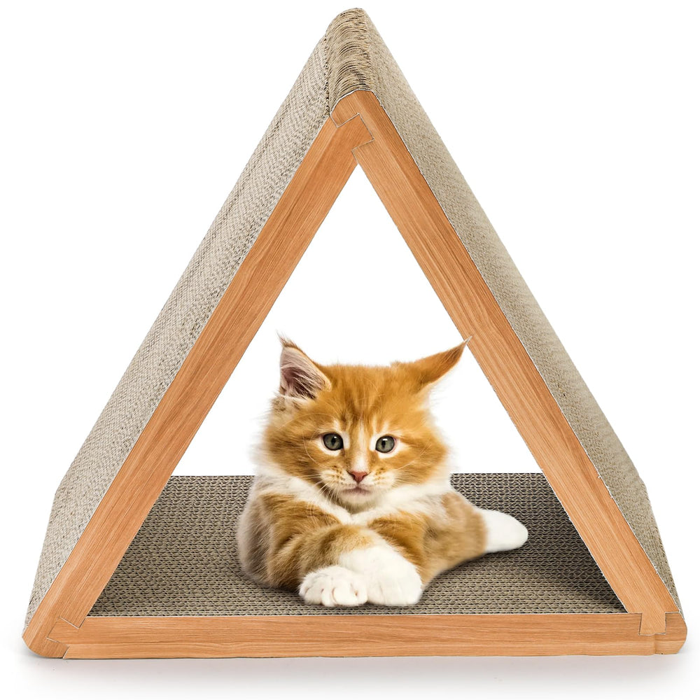 Nicunom large cardboard scratch pad offers roomy surface for lounging and claw sharpening