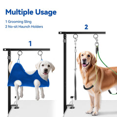 niffgaff heavy-duty clamp ensures secure mounting during grooming