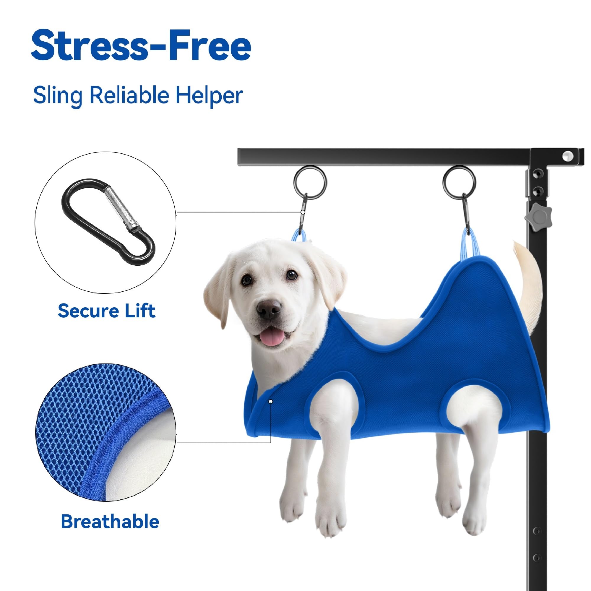 niffgaff safety hammock supports small dogs during nail trims and drying