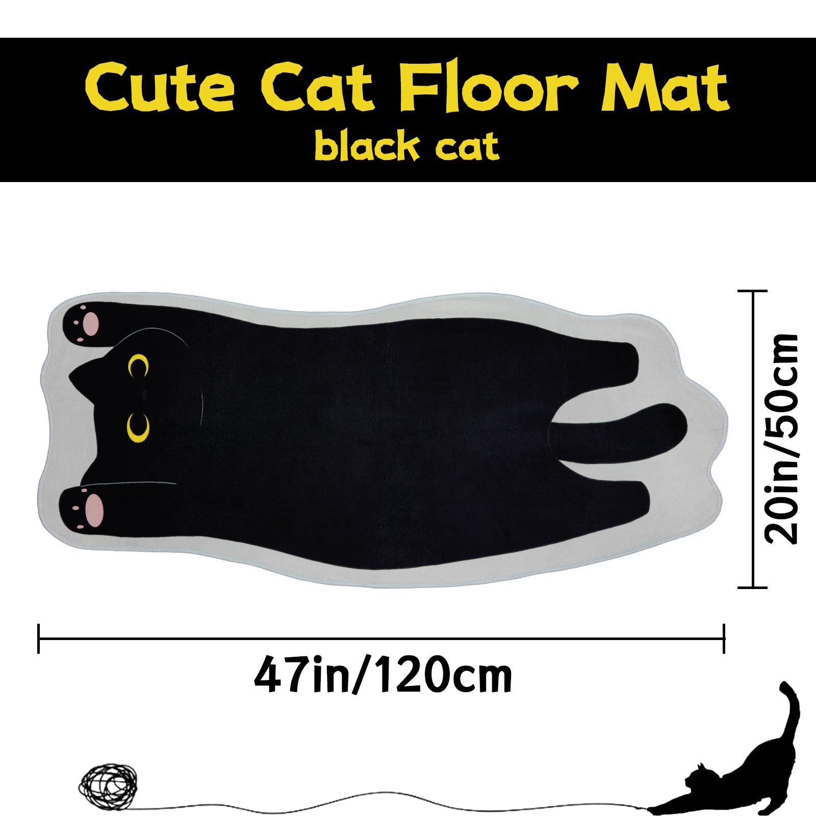 NIGOWAYS Cat Mat non-slip backing helps prevent slips on entryways.