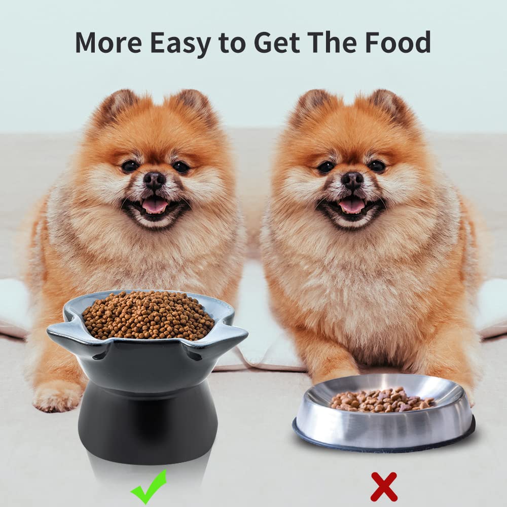 Nihow elevated ceramic dog bowl pet-friendly design suitable for cats and dogs