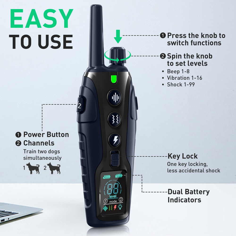 Nikketta long-battery-life collar and remote support weeks of training