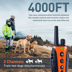 Nikketta training collar displaying beep, vibration, and optional shock controls