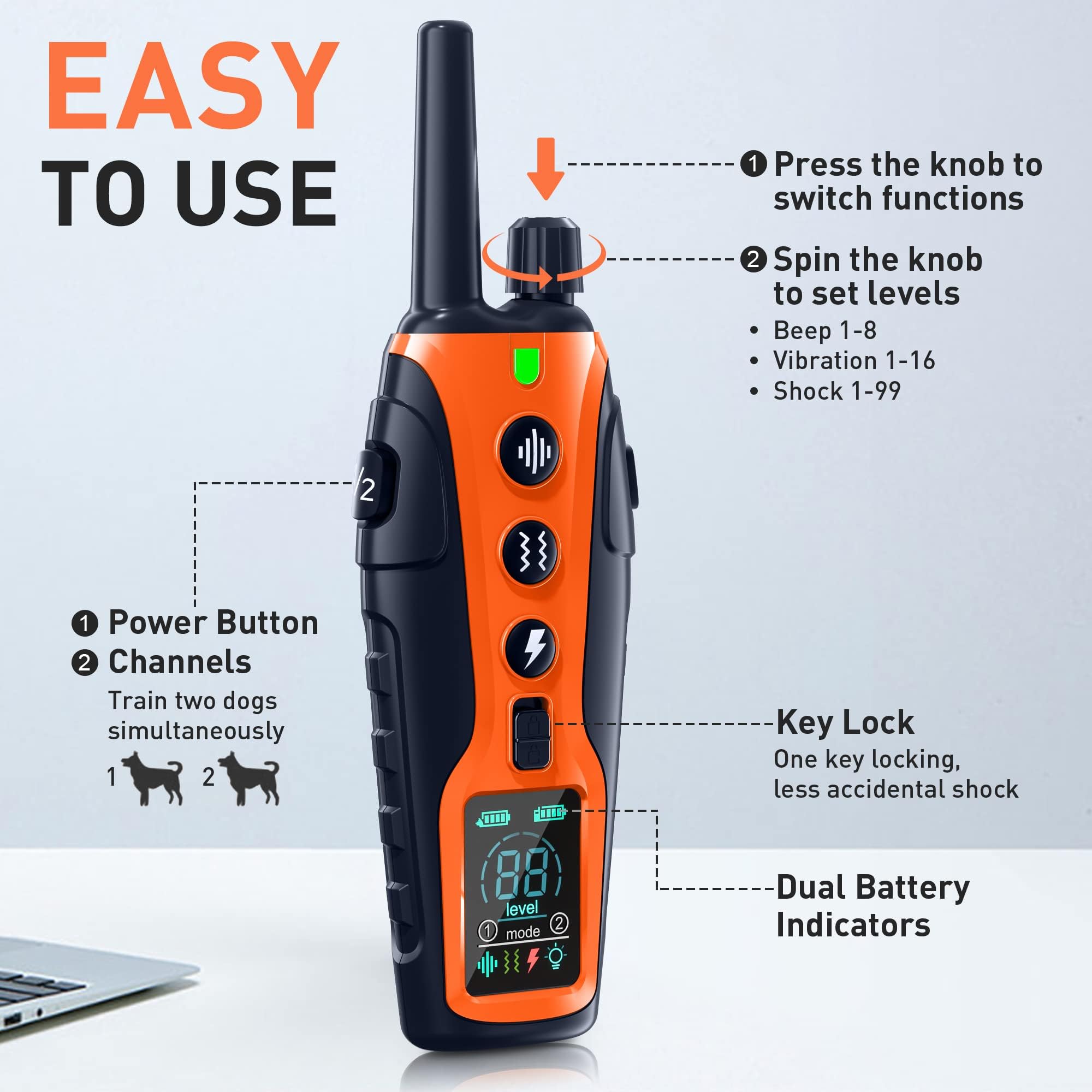 Nikketta IP67 waterproof collar suitable for rain and water play