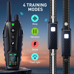 Nikketta dog shock collar two-dog remote enables dual-channel training