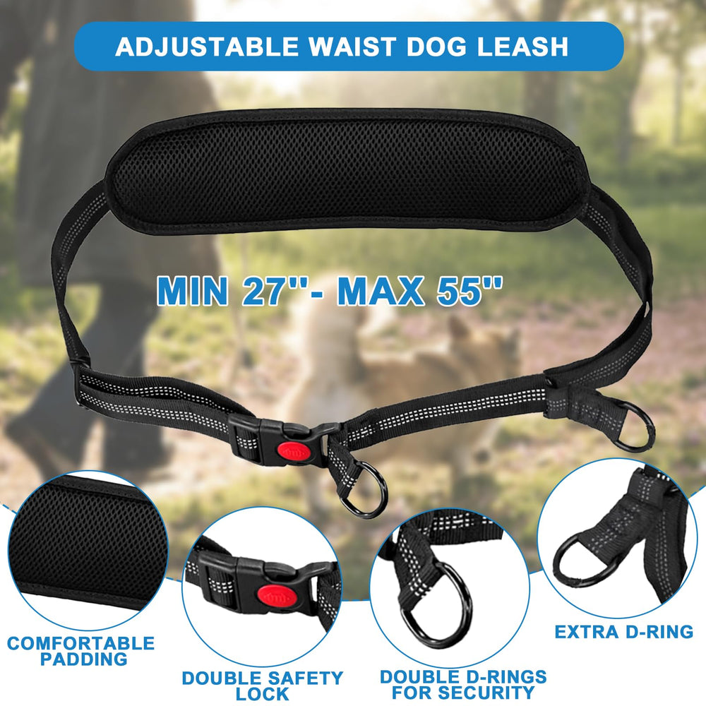 NimbiePets two-dogs leash with dual handles for better control on multi-pet walks.