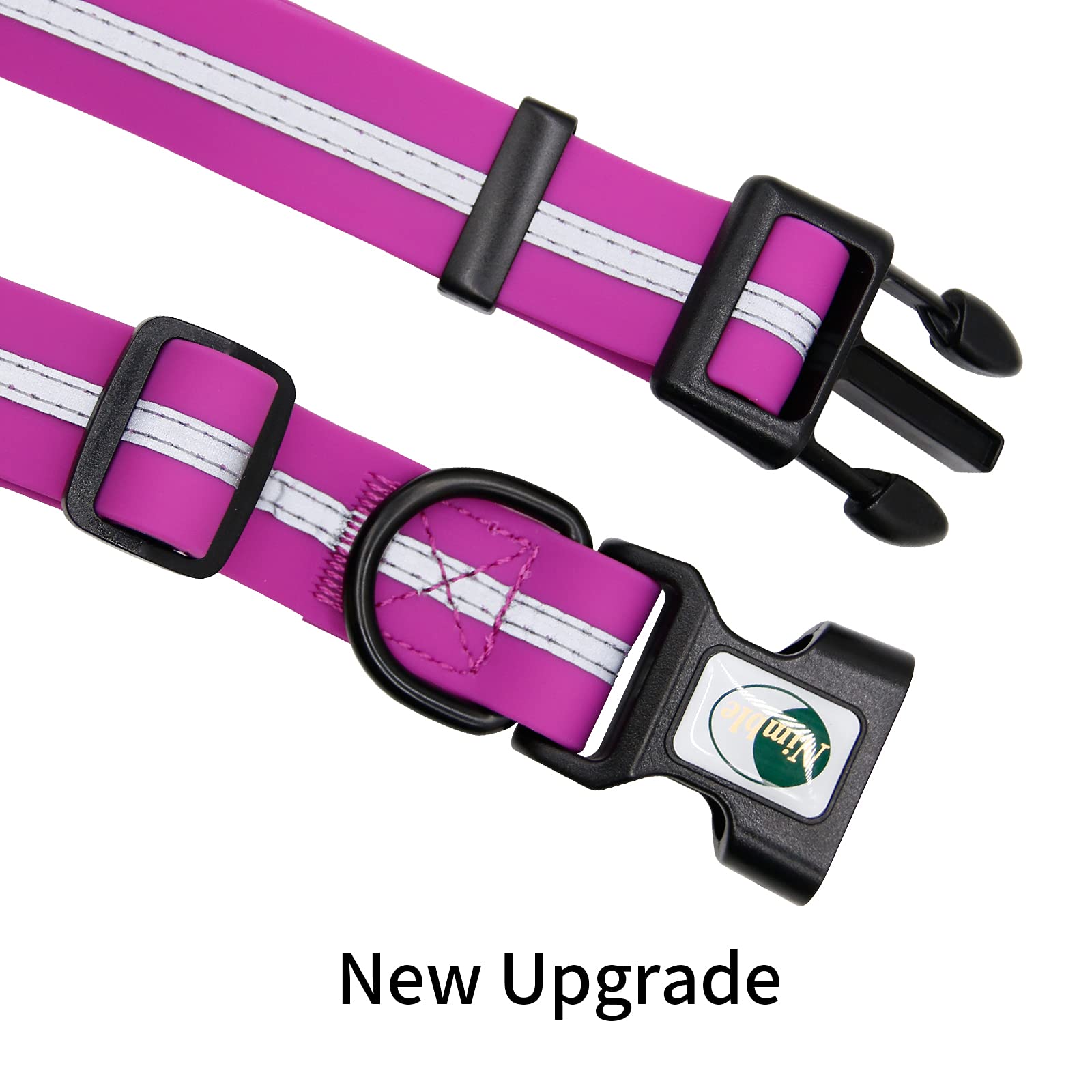 NIMBLE dog collar medium-rose-purple showcases stylish color option for medium dogs.