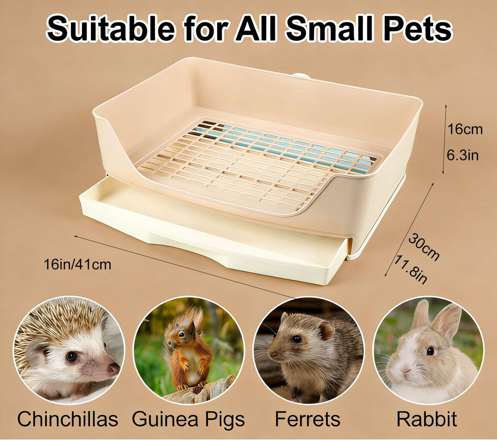 NINGVIHE large pet litter trainer drawer open highlights easy cleaning.
