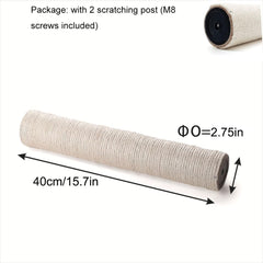 NINGVIHE natural sisal texture provides durable claw-sharpening surface