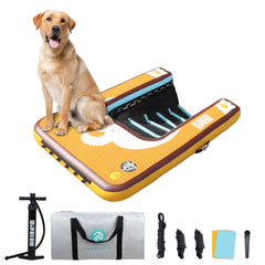 Niphean dog pool ramp with full-coverage non-slip deck for safer water exits.