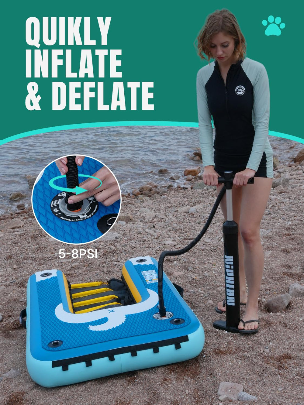 Niphean floating platform connector enables versatile setup with compatible platforms.