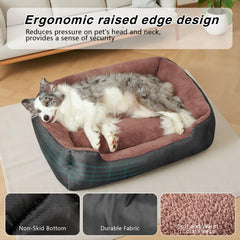 NIRDOG large dog bed thickened lining offers stable spinal support.