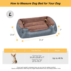 NIRDOG bed with raised edges closeup provides neck support during rest