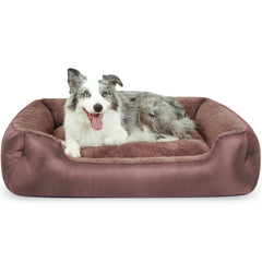 NIRDOG XL dog bed front view demonstrates roomy lounging space for large dogs