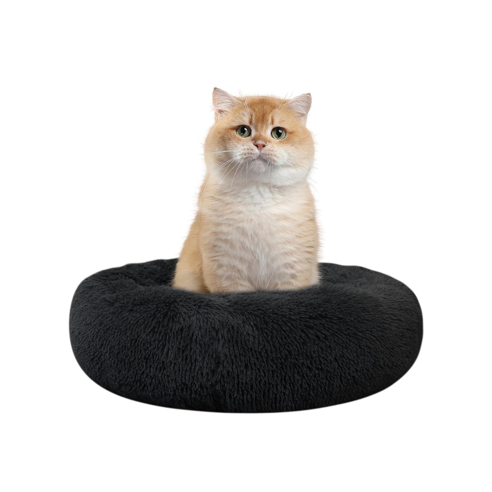Cama Nisrada redonda para gato, descanso cómodo de 15-7 pulgadas.