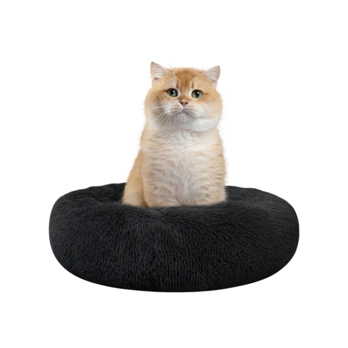 Cama Nisrada redonda para gato, descanso cómodo de 15-7 pulgadas.