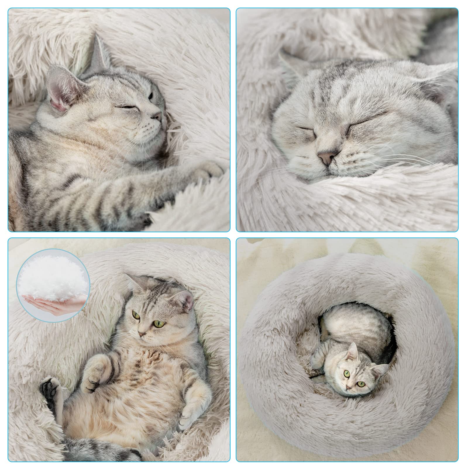 Nisrada cat bed-easy-cleaning facilitates simple care after playful sessions.