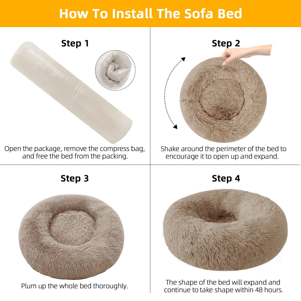 Nisrada dog bed anti-slip bottom stays put on floors and car seats.