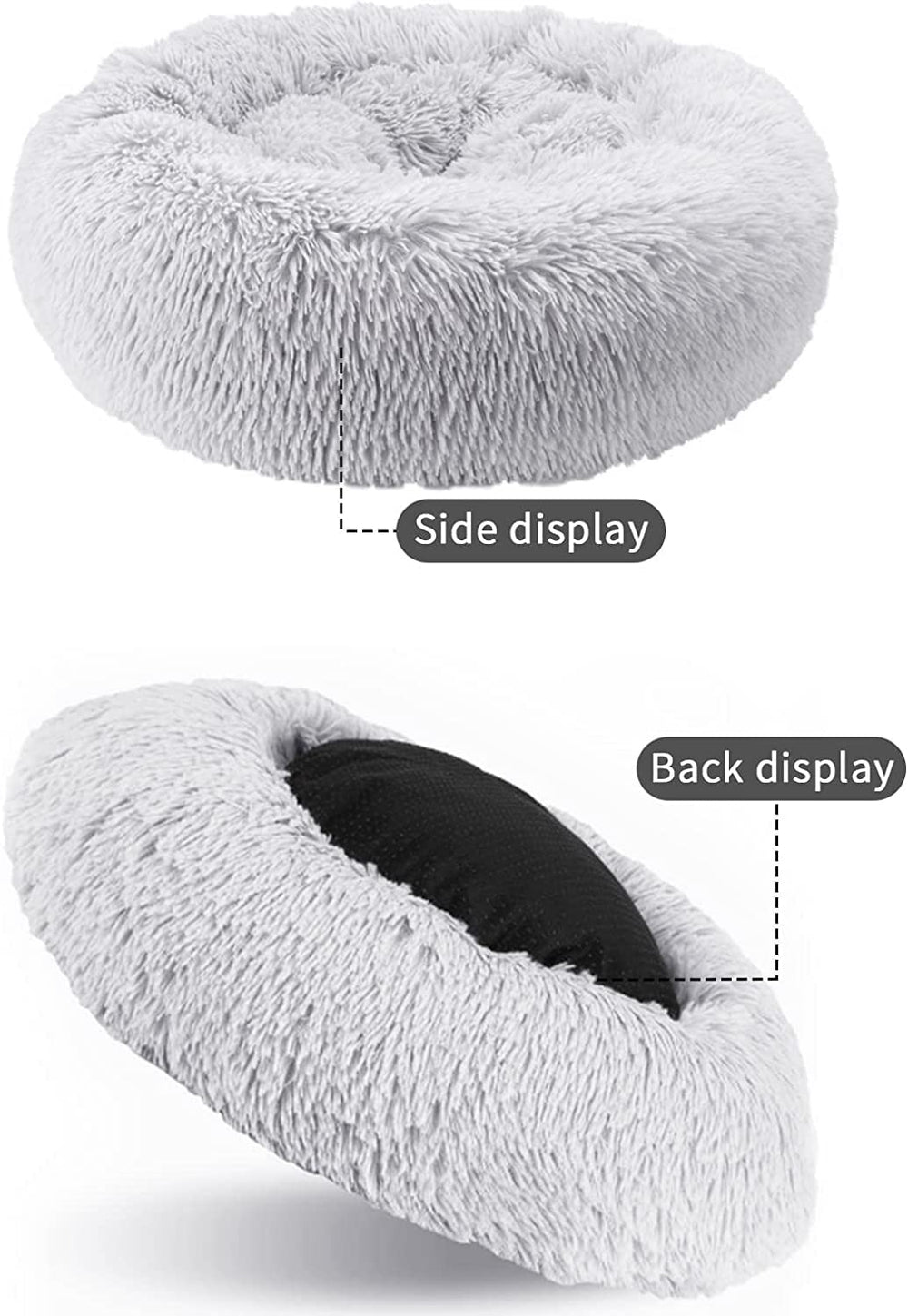 Nisrada dog bed anti-slip-bottom stays in place on floors and seats.