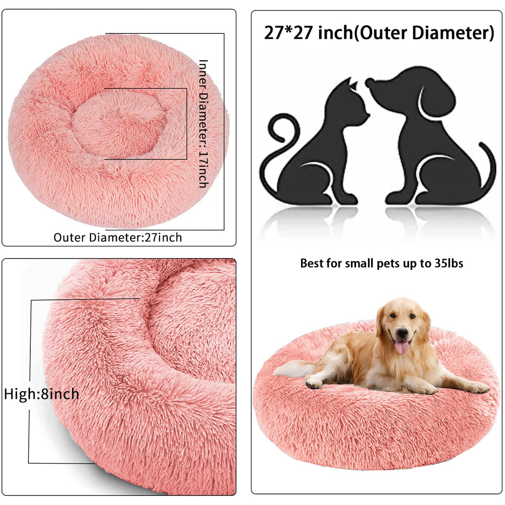 Nisrada dog bed anti-slip bottom helps stay in place.