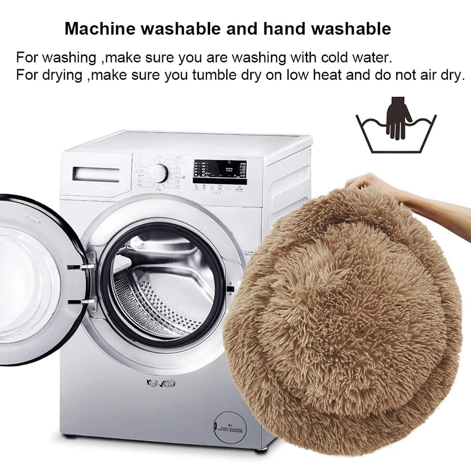 Nisrada dog bed with PP cotton filling delivers soft warmth for cold days.