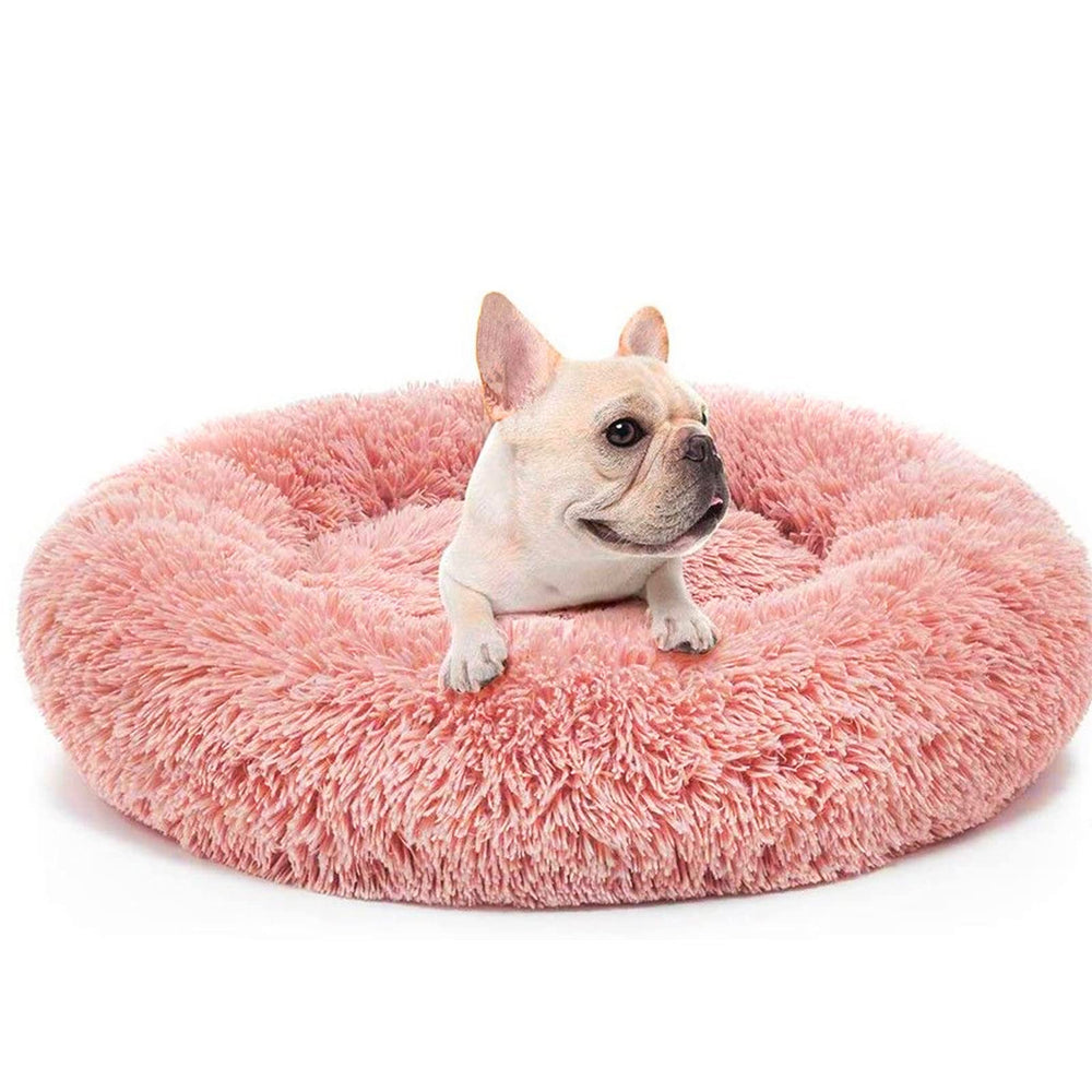 Nisrada dog bed round design for secure, cozy sleep.