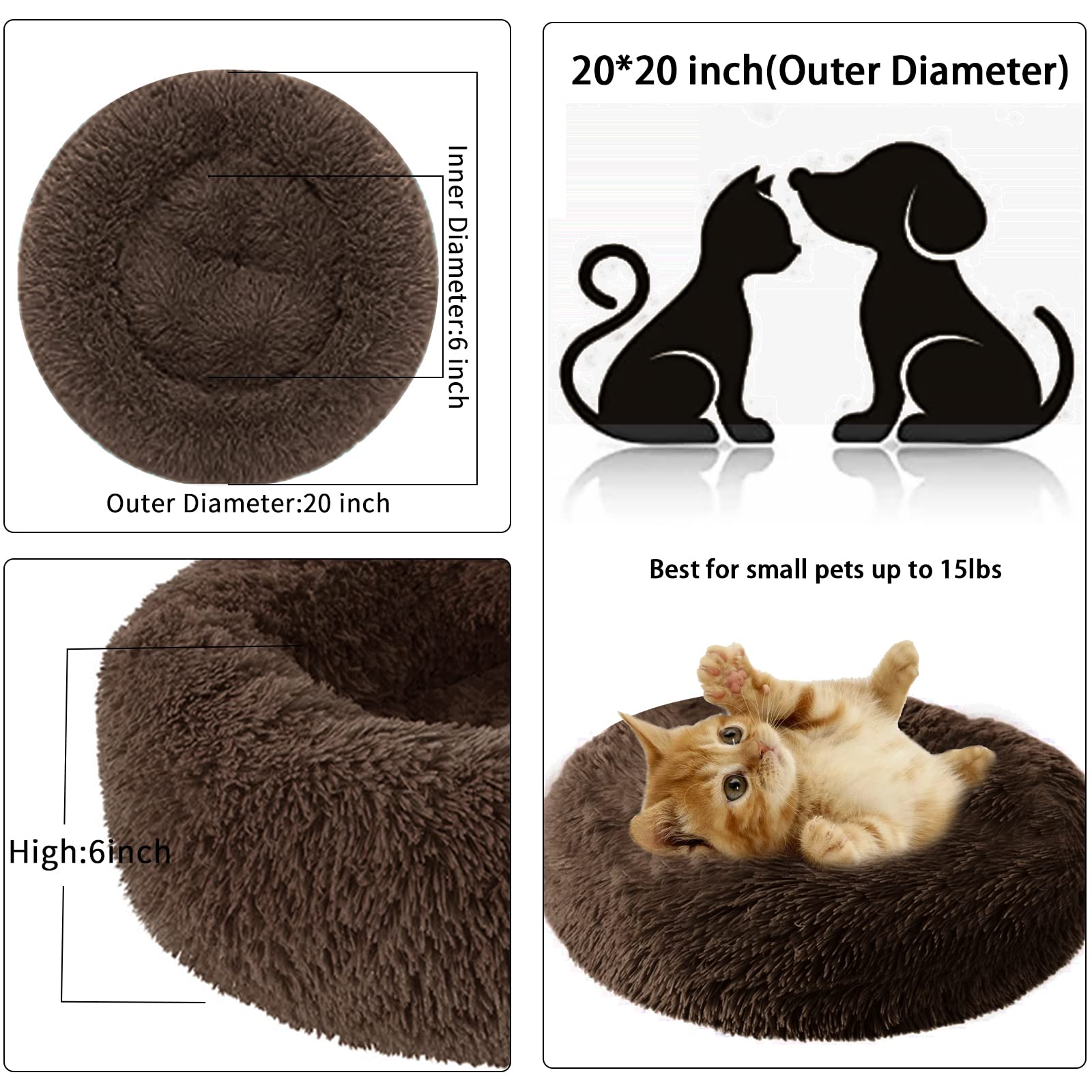 Nisrada dog bed slip-resistant bottom stays put on floors
