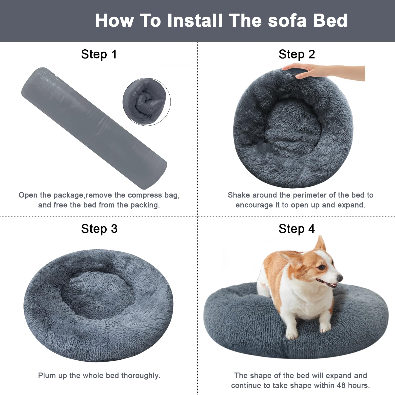 Nisrada dog bed travel-car-bed keeps pets comfy on car trips.