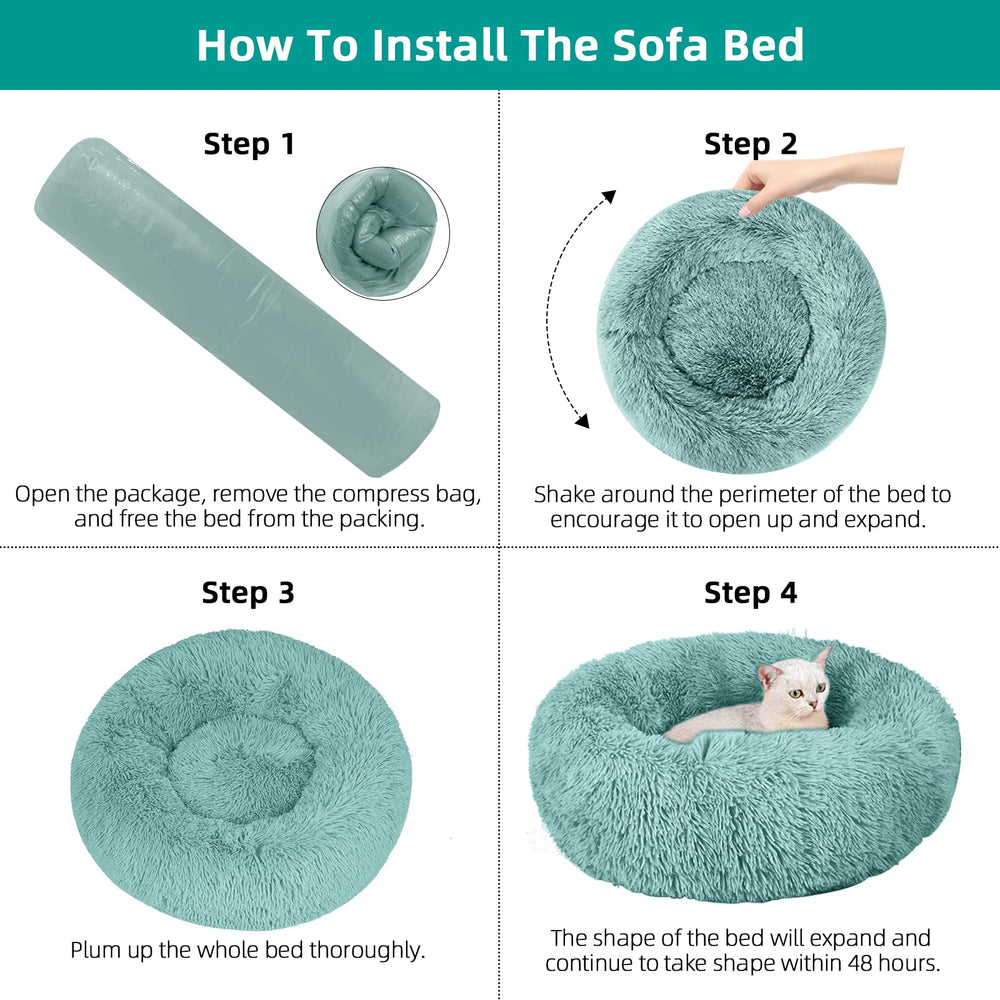 Nisrada dog bed travel-ready, fits car seats for pets on the go.