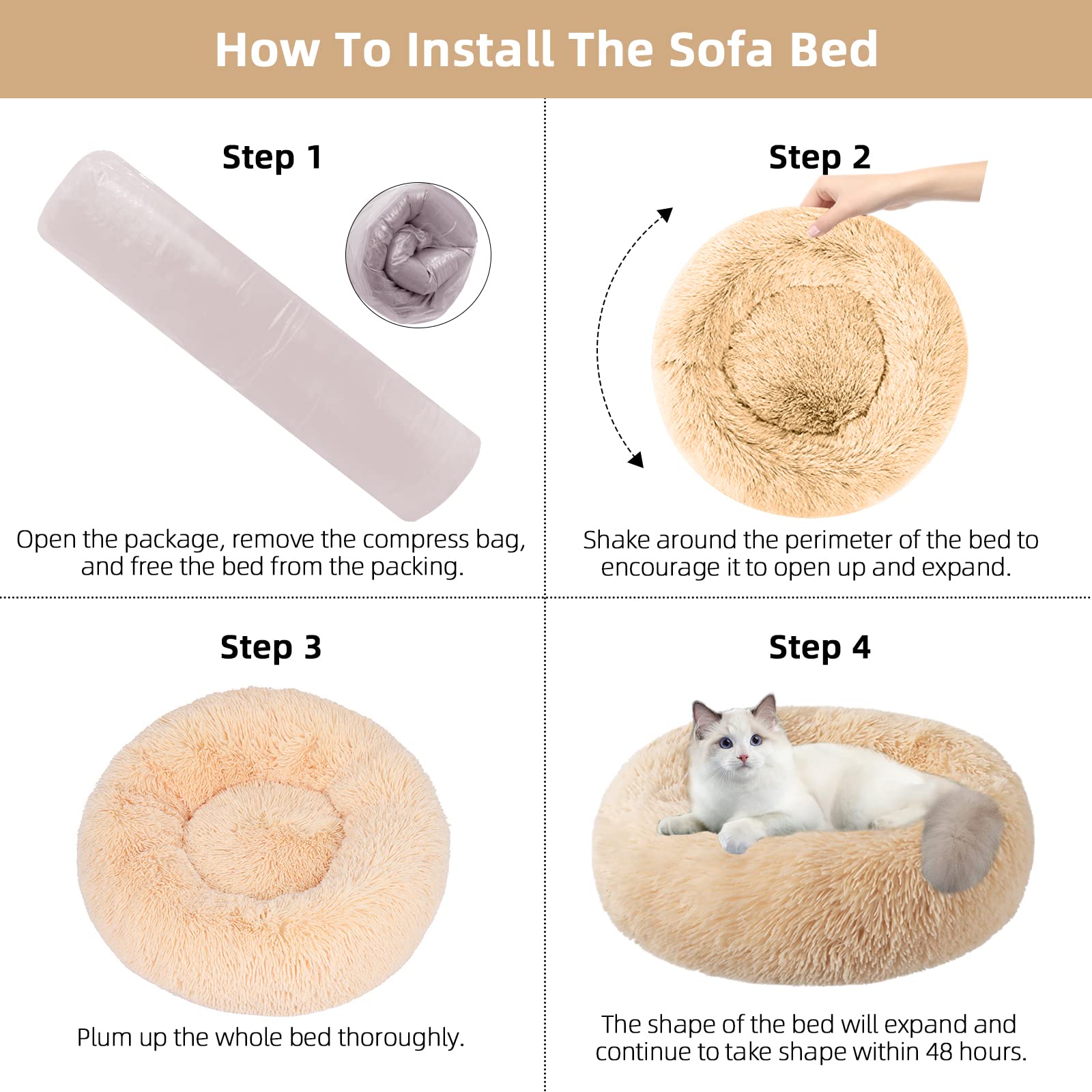 Nisrada plush filling close-up highlights soft, comforting support