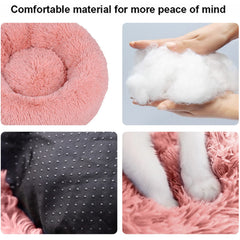 Nisrada round bed anti-slip bottom stays secure on floors