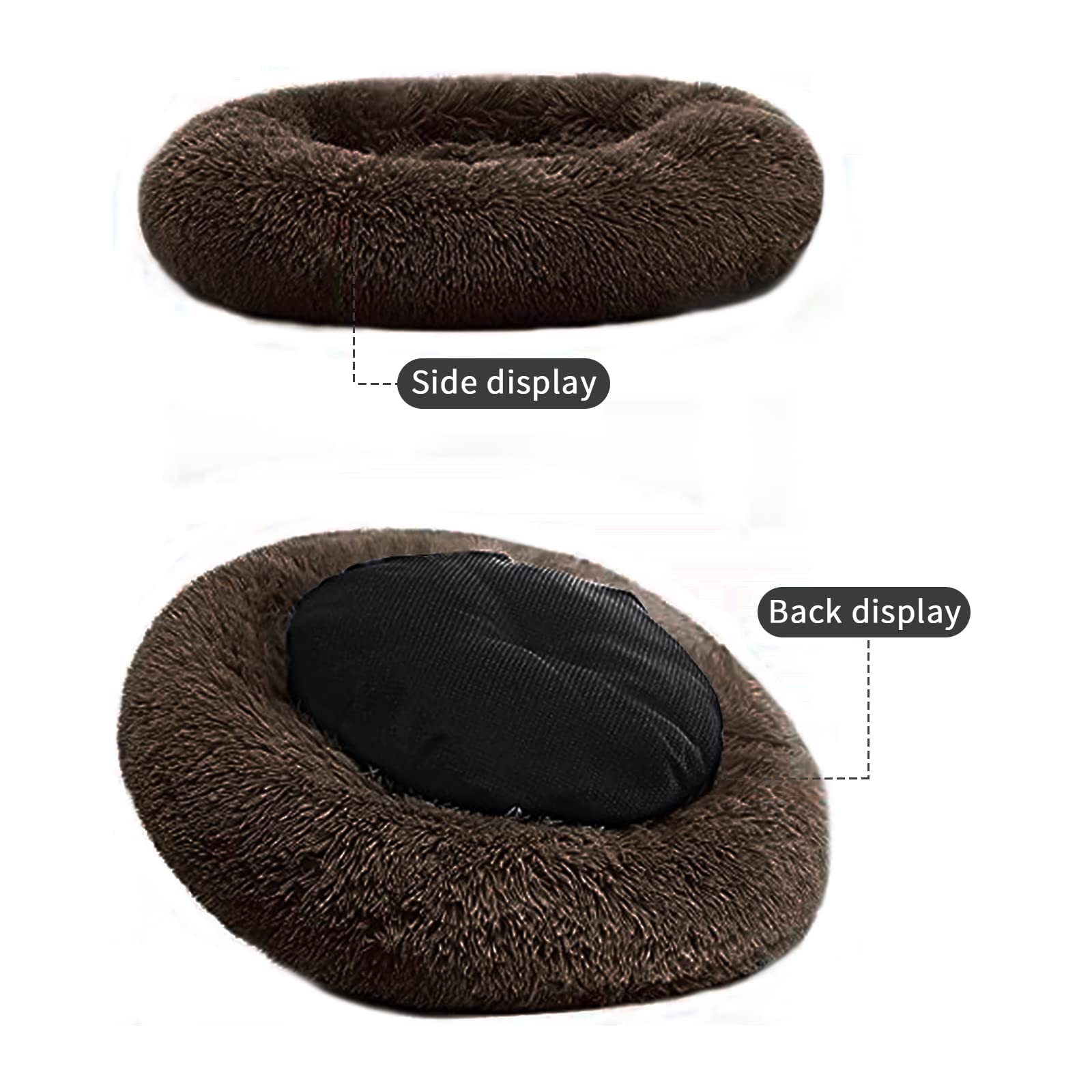 Nisrada dog bed anti-slip bottom keeps it in place on floors and seats