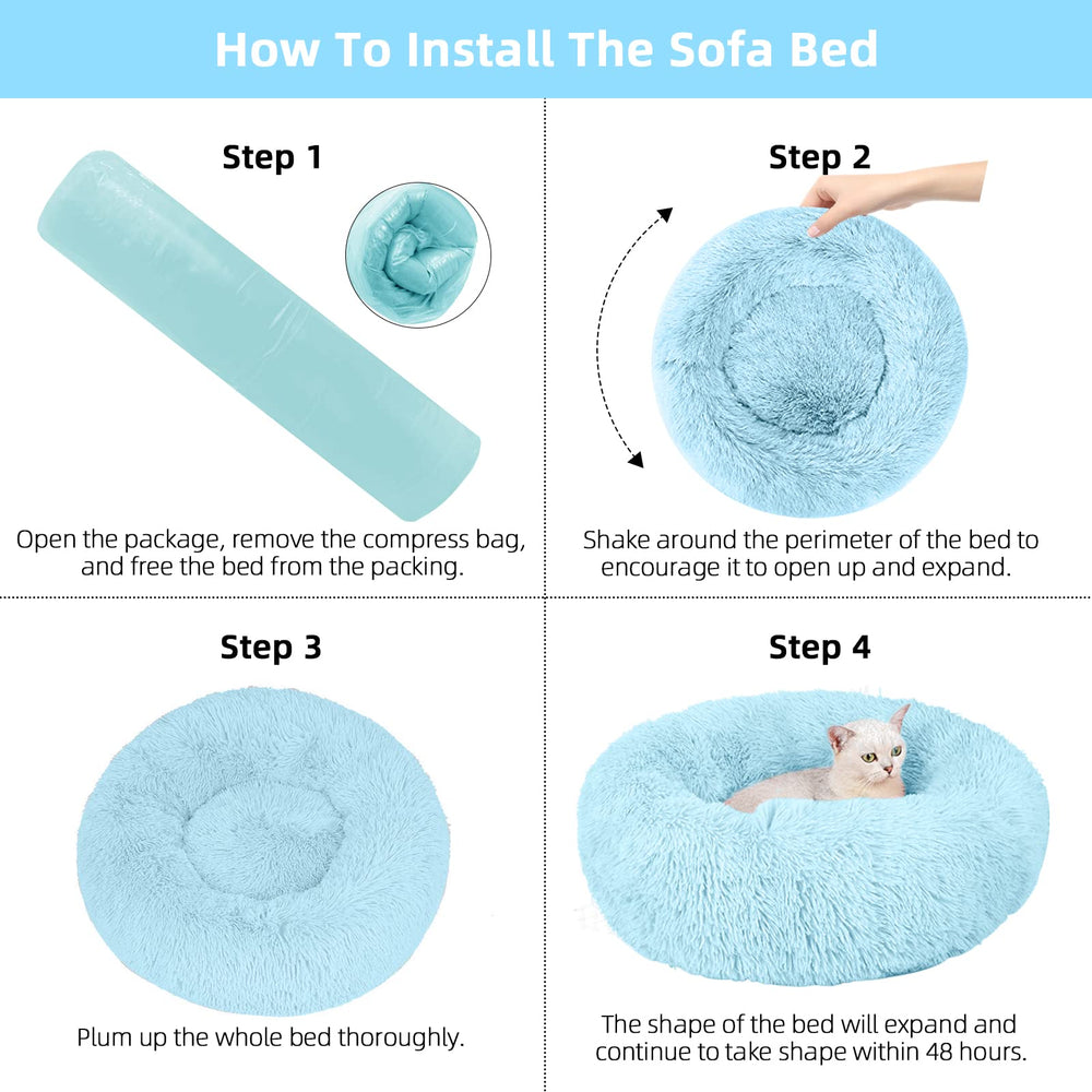 Nisrada 27-inch bed fits cats or larger small dogs.