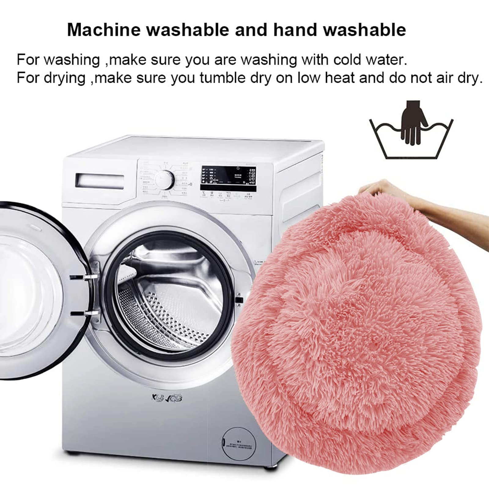 Nisrada washable pet bed with durable fabric for easy cleaning