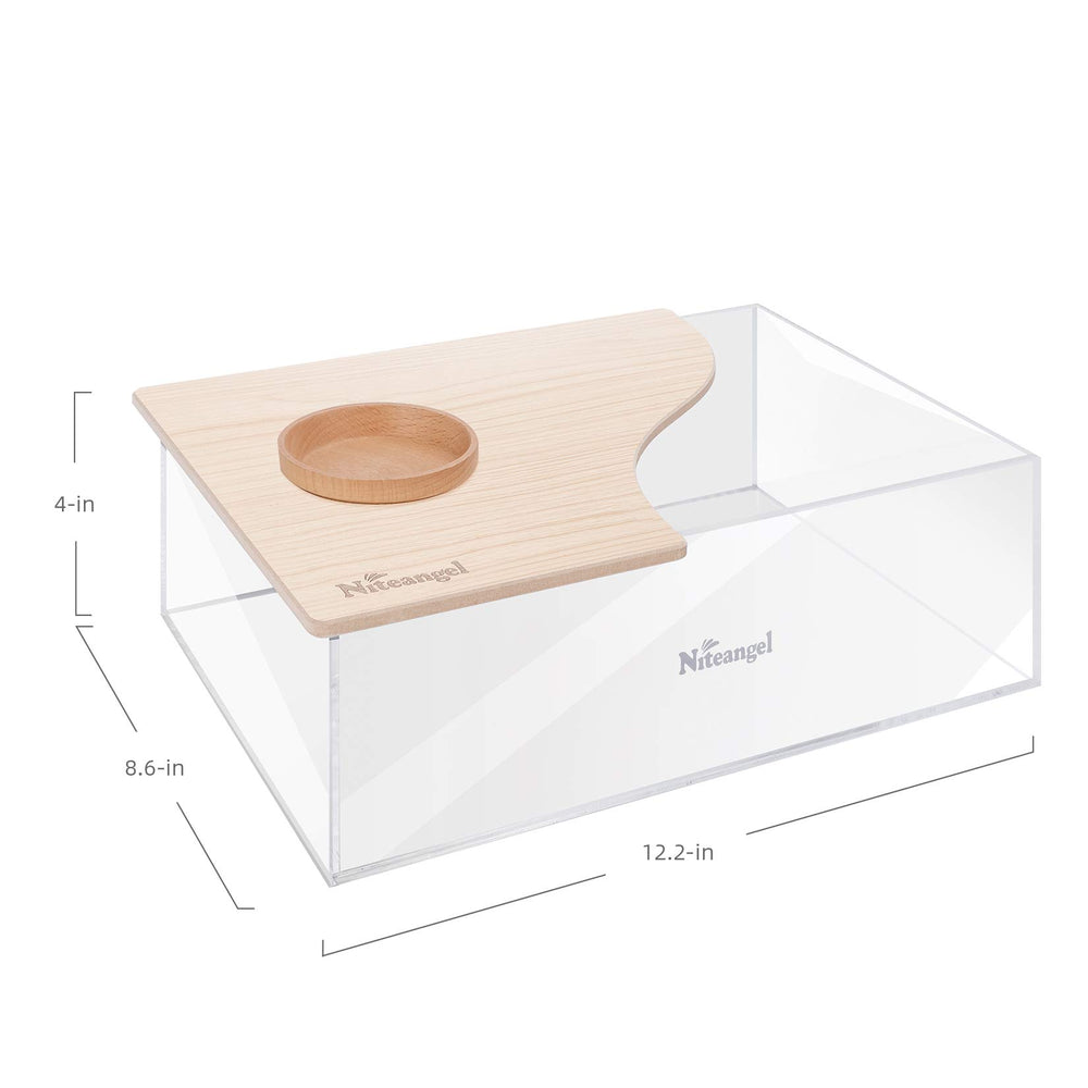Niteangel Sand-Bath Box designed to fit Bigger World Series cages for easy setup.