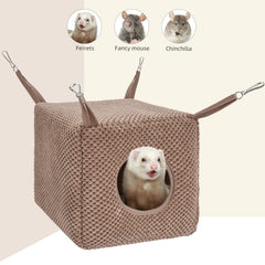 Niteangel Ferret Cozy Swing Hammock cage attachment enables quick installation.