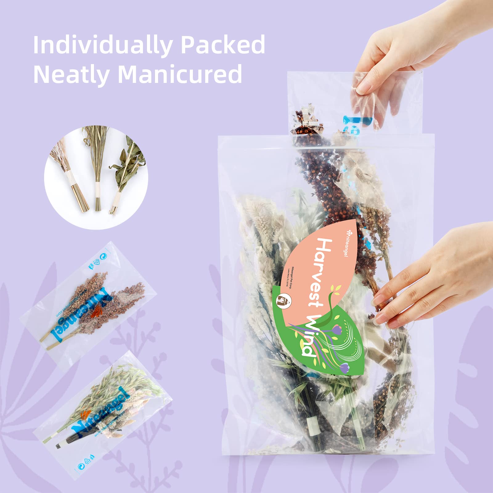 Niteangel flower bedding color accents brighten cages and encourage exploration.