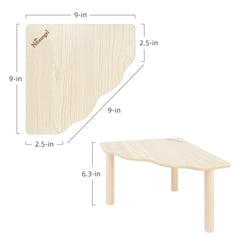 Niteangel hamster play wooden platform top view highlights its 9 by 9 inch surface for play