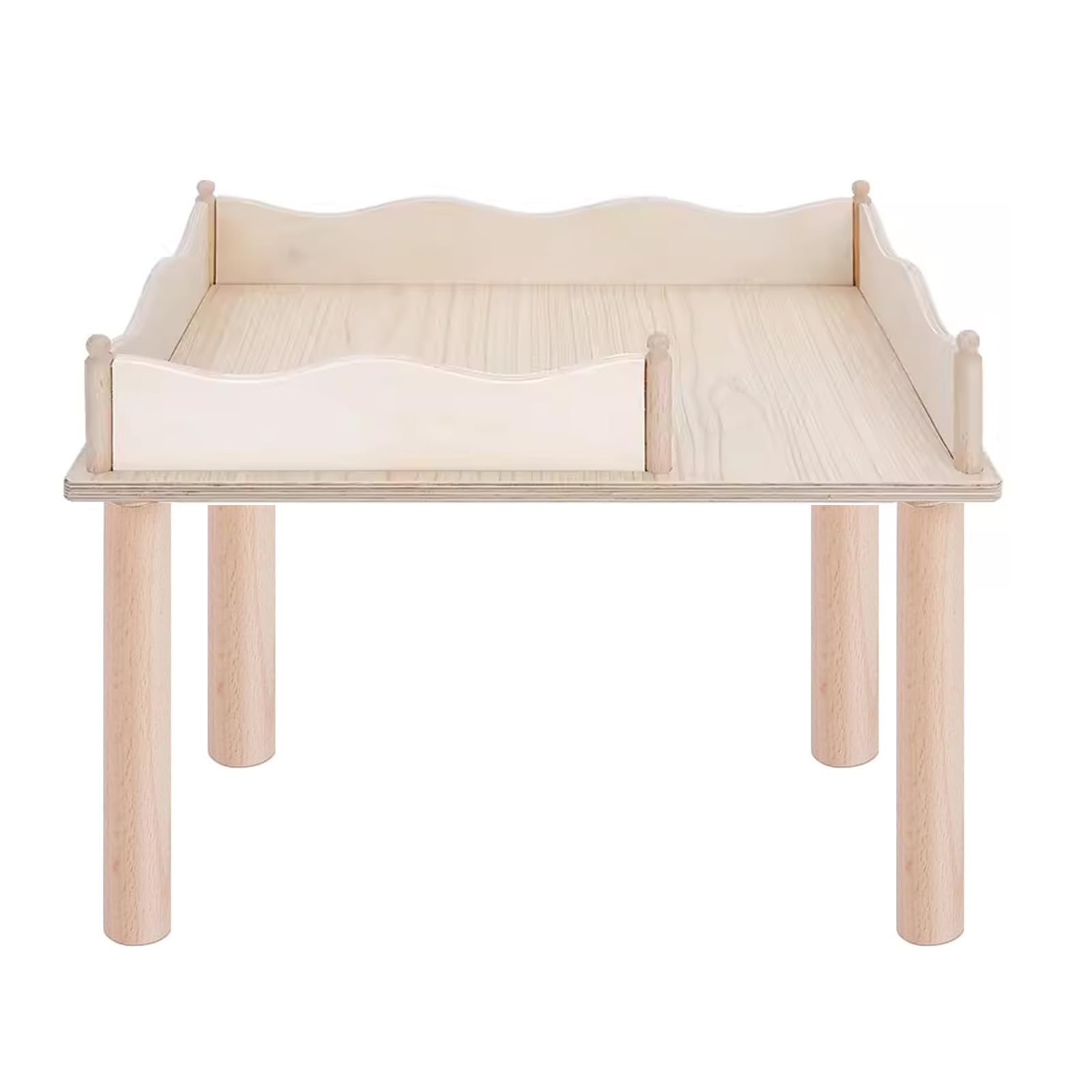 Niteangel hamster play wooden platform—sturdy surface with extra space for exploration.