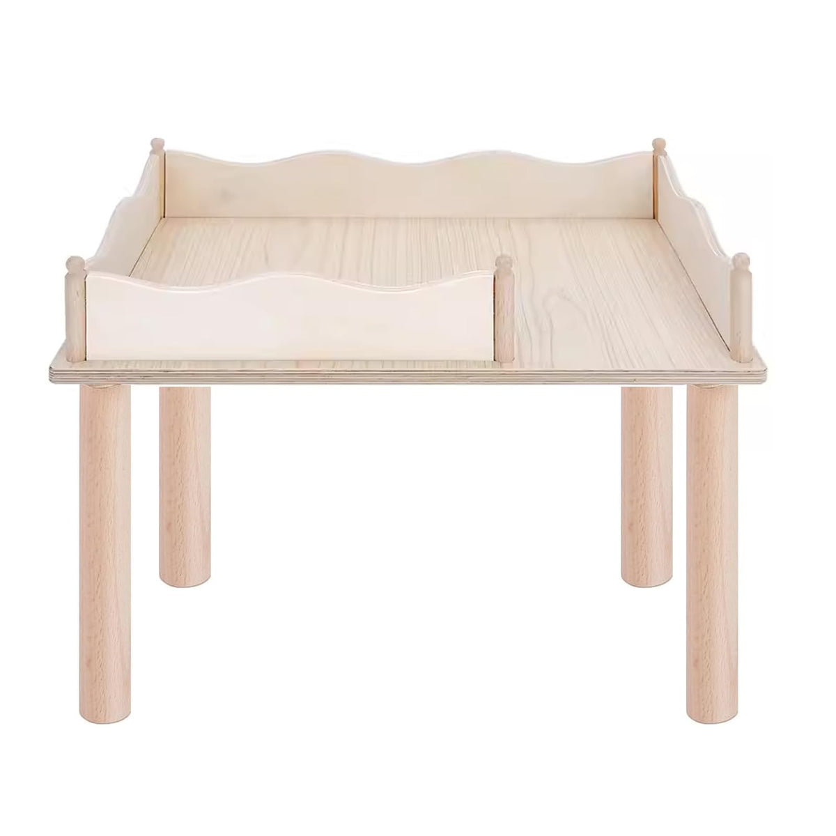 Niteangel hamster play wooden platform—sturdy surface with extra space for exploration.