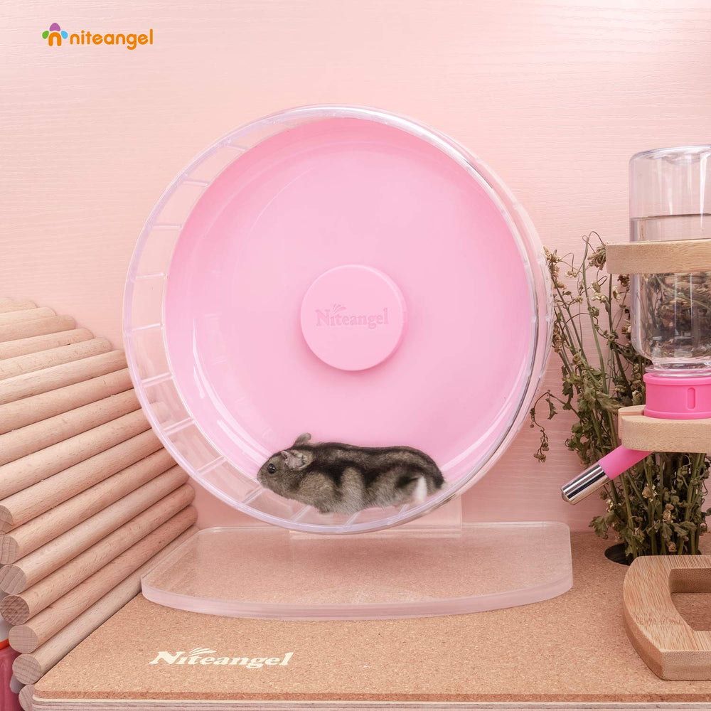 Niteangel hamster-wheel adjustable-stand height options for cages