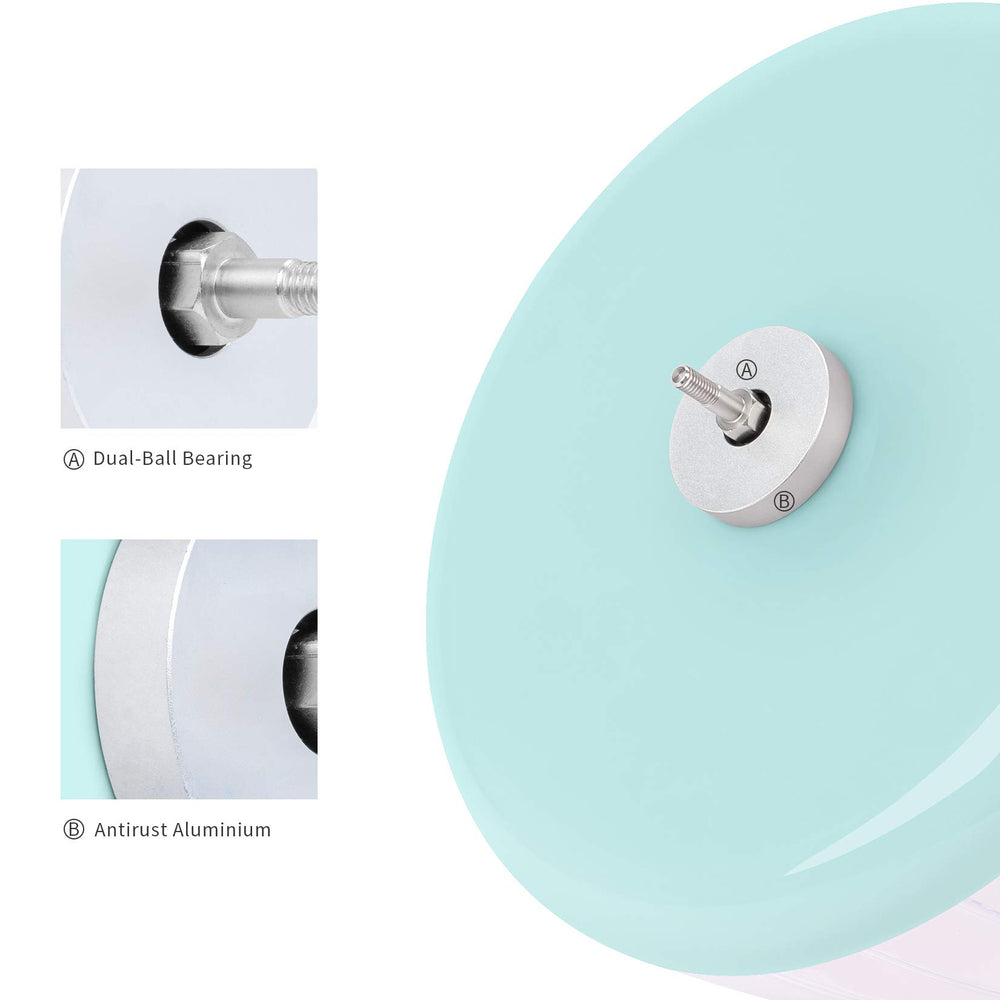 Niteangel mint-green-hamster-wheel adds a fresh decor touch to habitats.